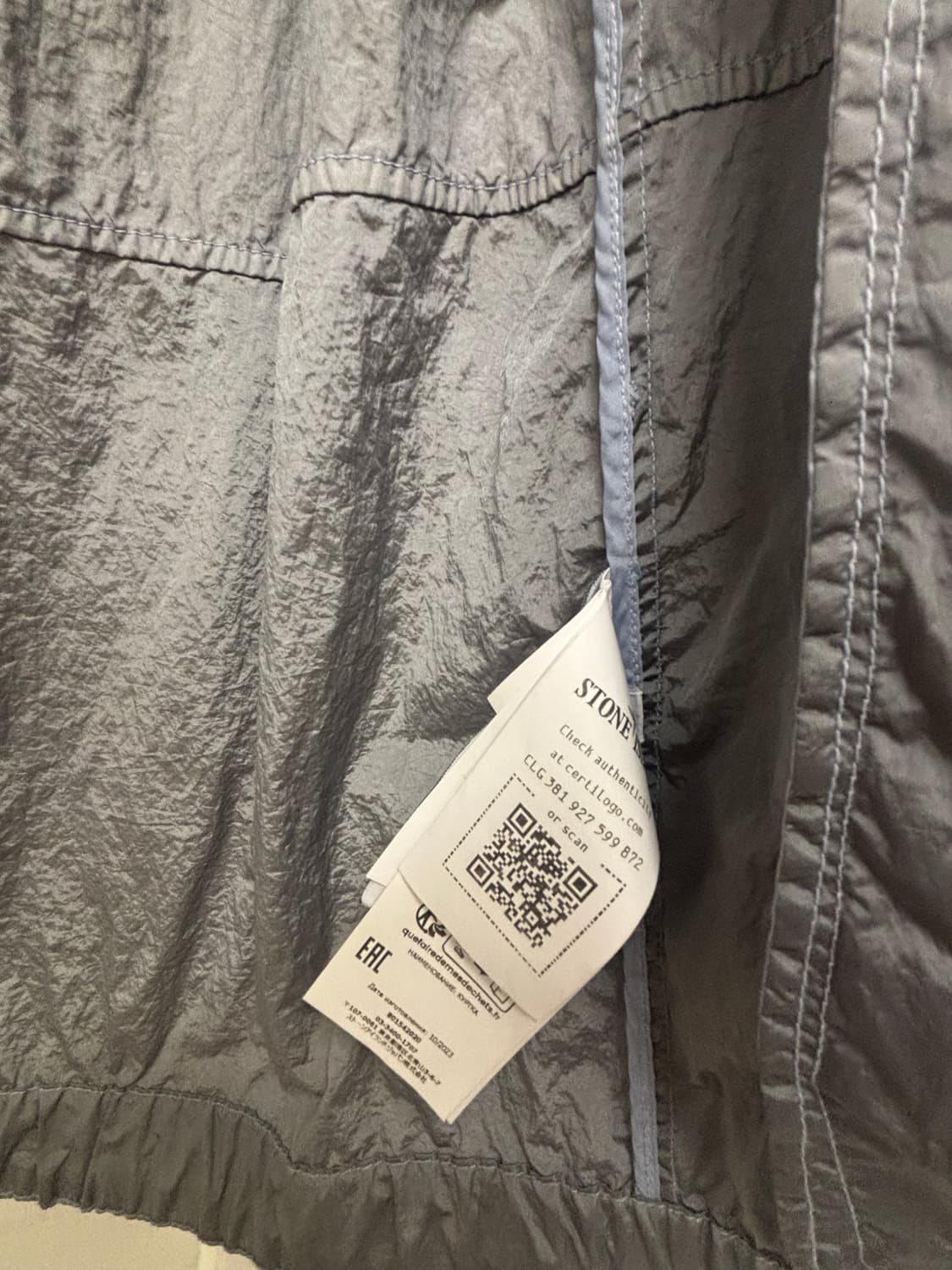 스톤아일랜드 나일론 메탈 와트로 TC 자켓 상품이미지7