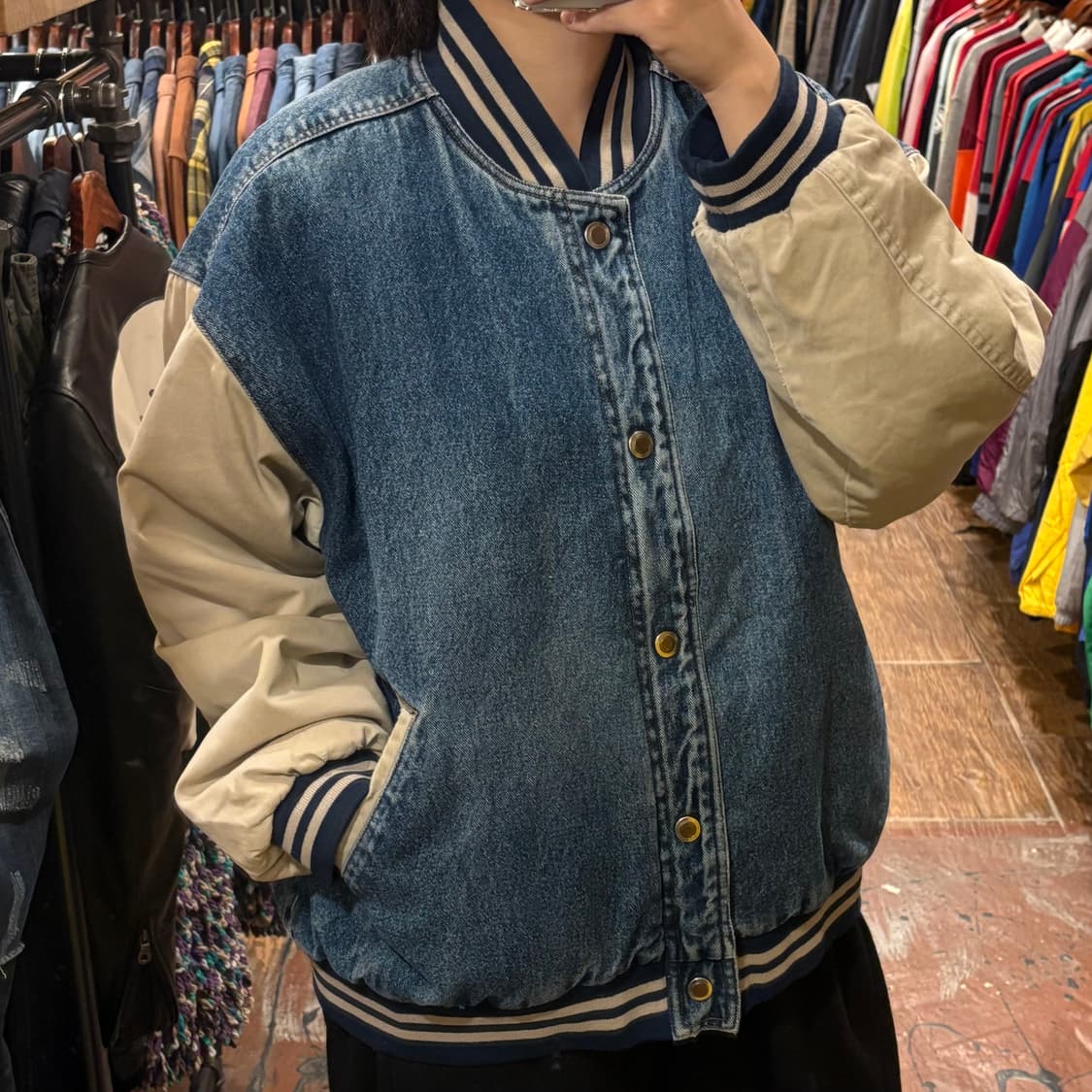 [HI] VTG 베이스볼 데님 자켓 상품이미지2