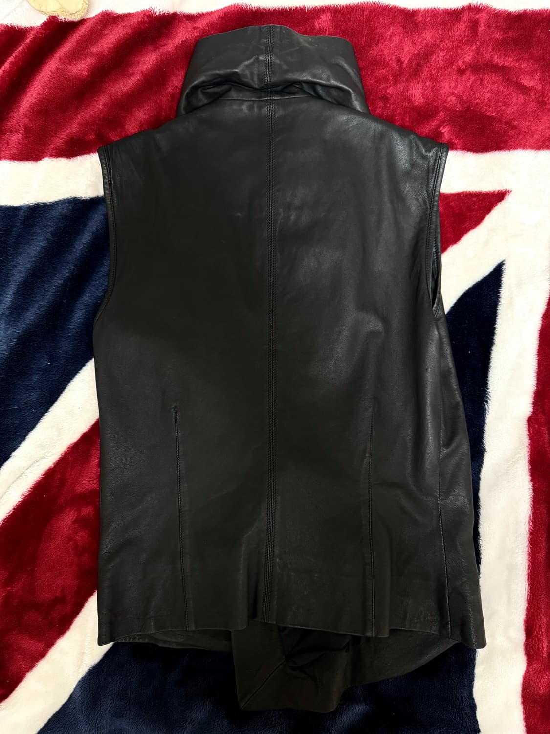 릭오웬스 램스킨 하이넥 레더 베스트 (국문택) 상품이미지3