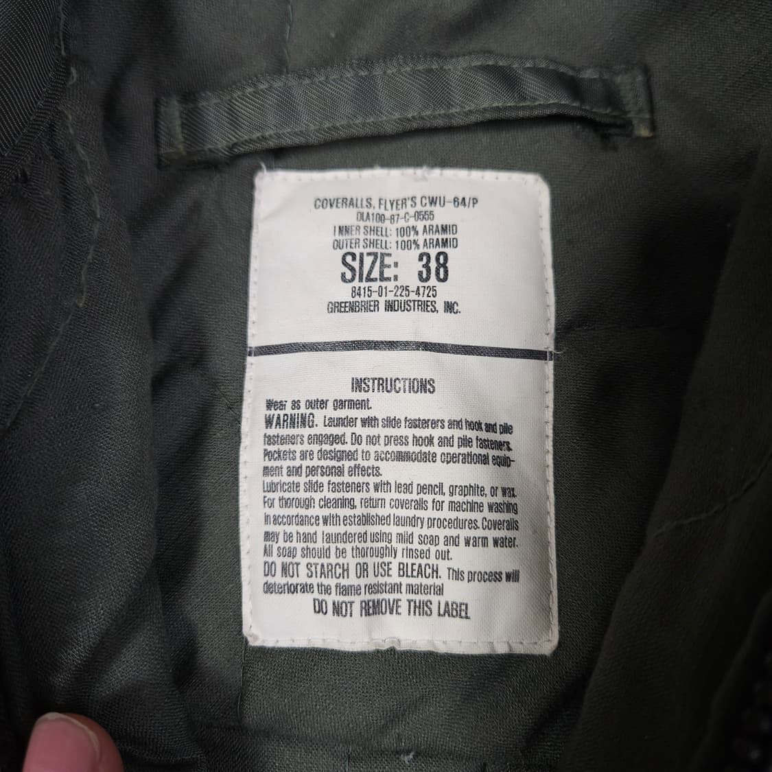 미공군 CWU-64/P 밀리터리 조끼 자켓 상품이미지5