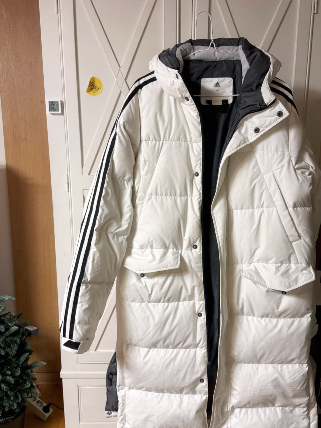 아디다스 롱패딩 화이트 M 상품이미지1
