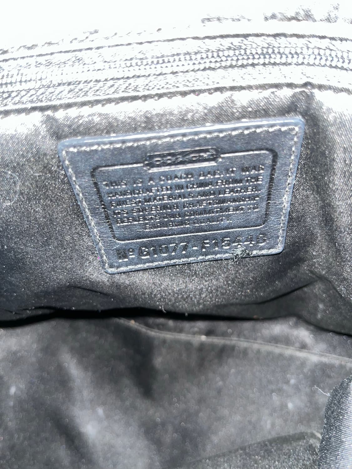 📦90s Coach All Black shoulder bag 상품이미지9