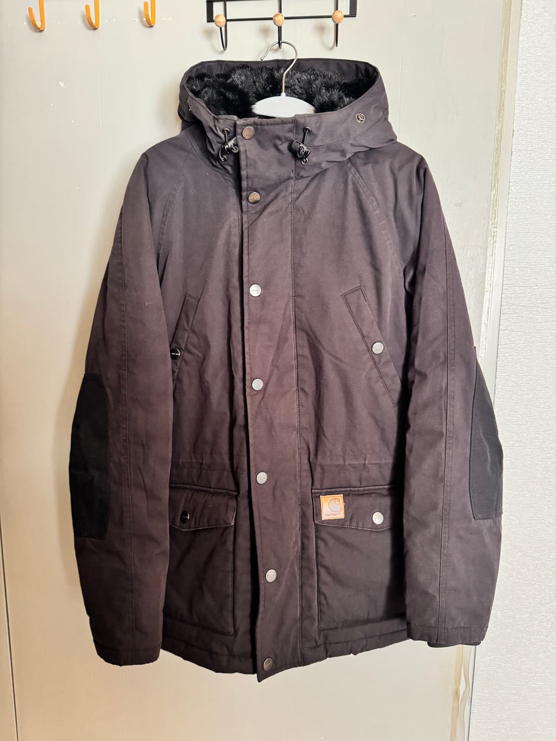 칼하트 트래퍼 파카 블랙 170/88A (M) 90~95 상품이미지1