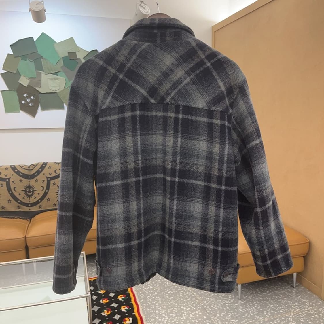 리 LEE 빈티지 홀리데이 체크 울 자켓 95 C07441 상품이미지4