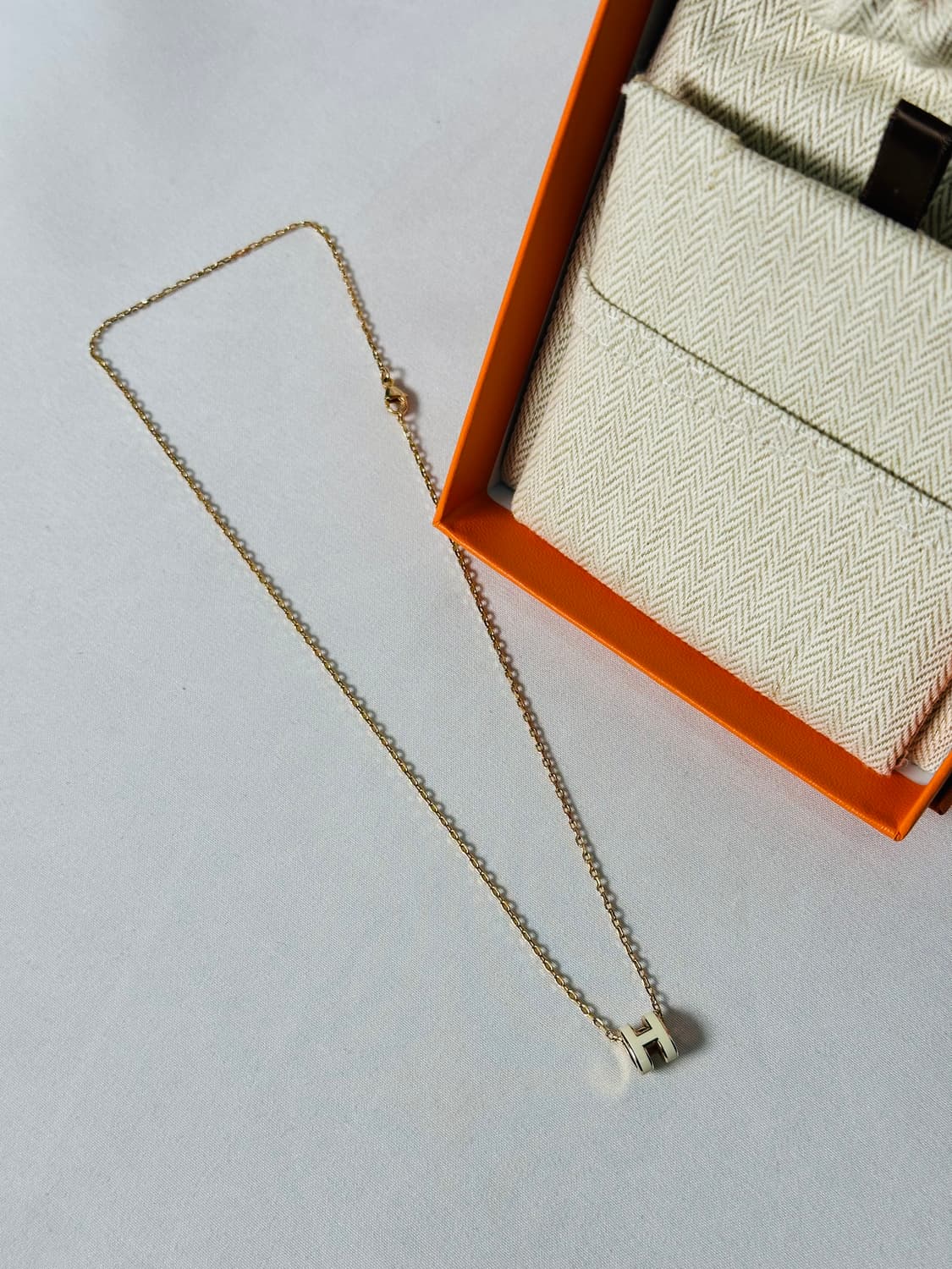 [정품] 에르메스 미니 팝아슈 화이트골드 상품이미지4