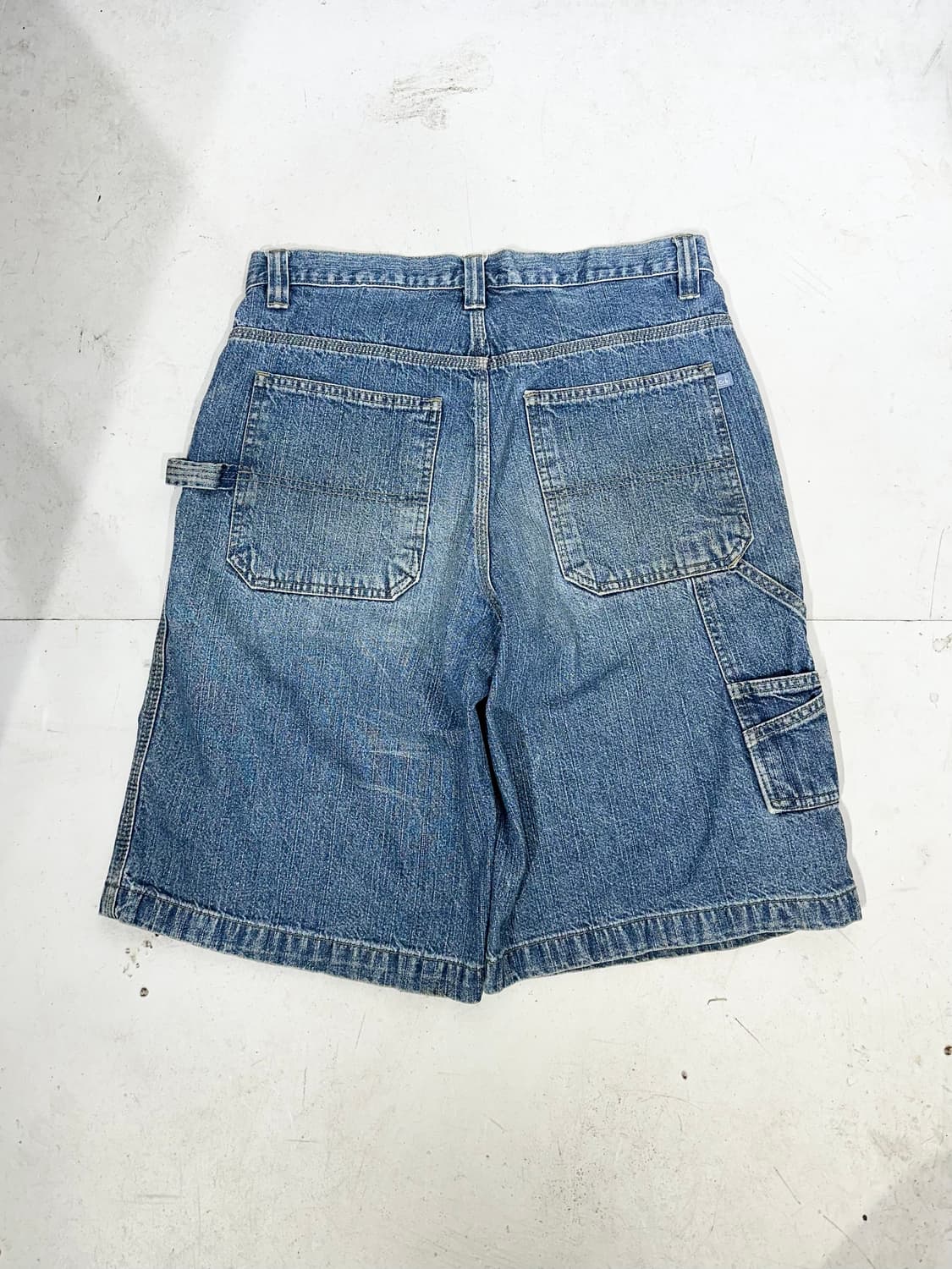 90s 빈티지 중청 올드스쿨 카펜터 버뮤다 데님 하프 팬츠 반바지 상품이미지5