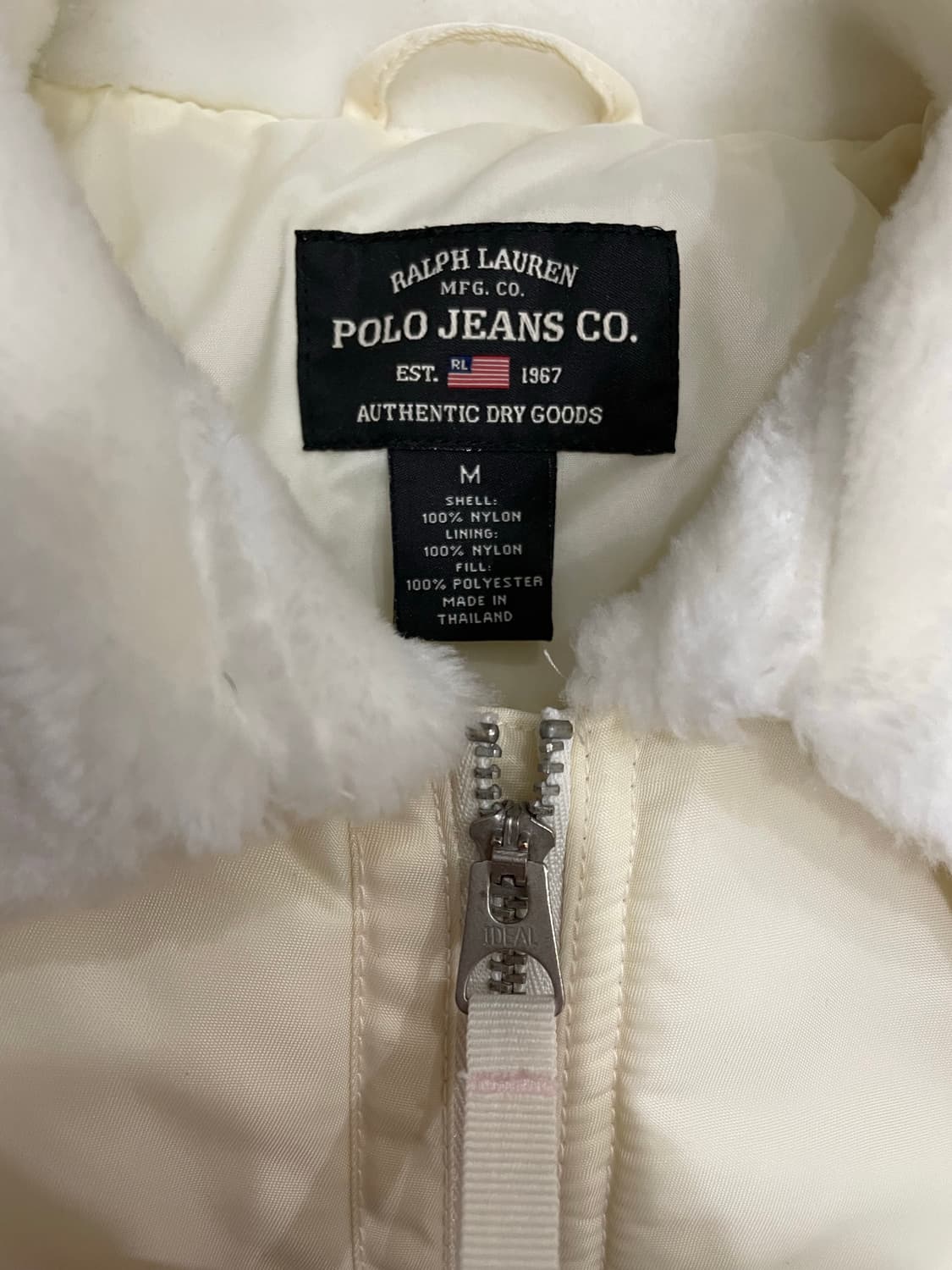 폴로 랄프로렌 크림 봄버 자켓 항공점퍼  상품이미지8
