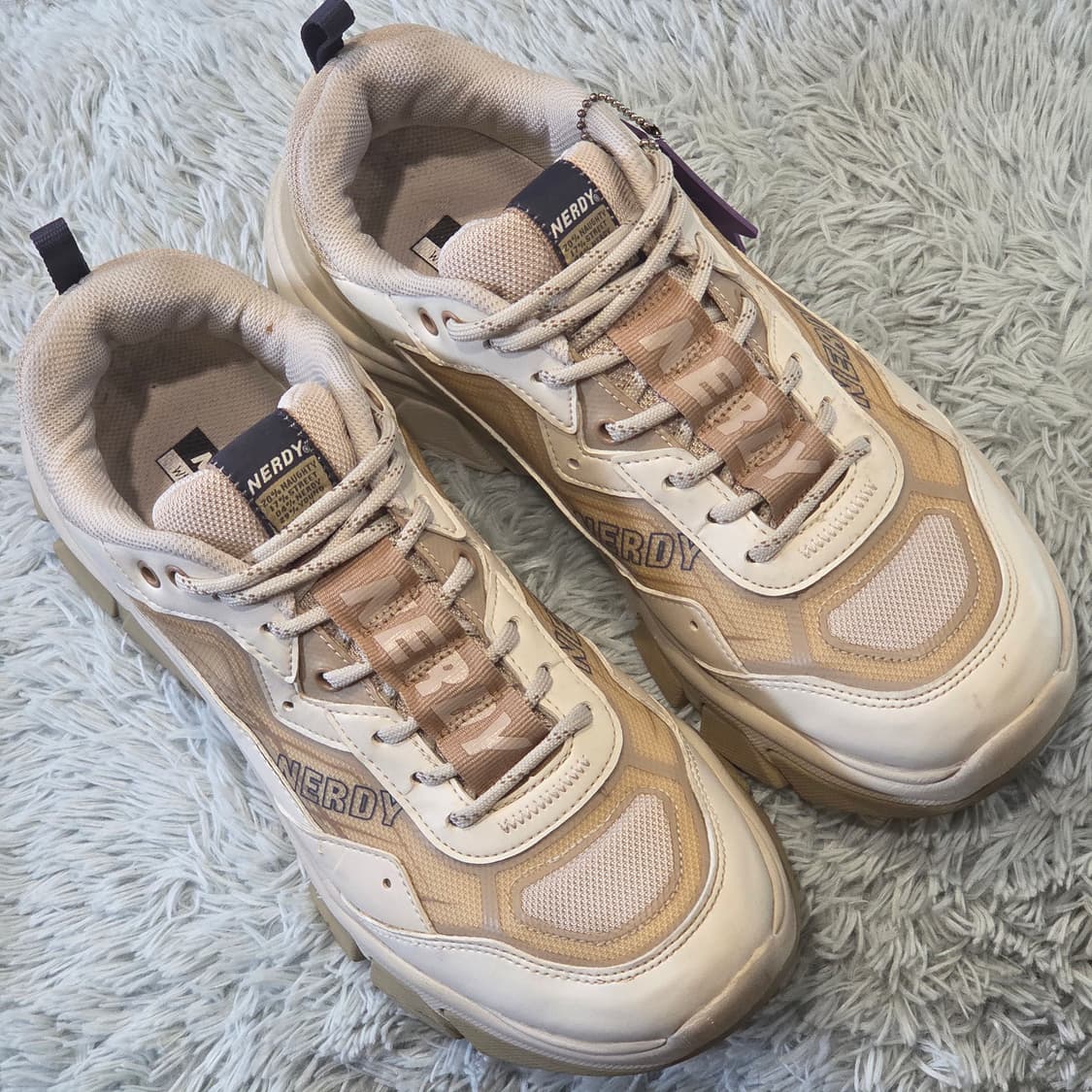 1a-23:너디 청키 러너 베이지 (270mm) 상품이미지5