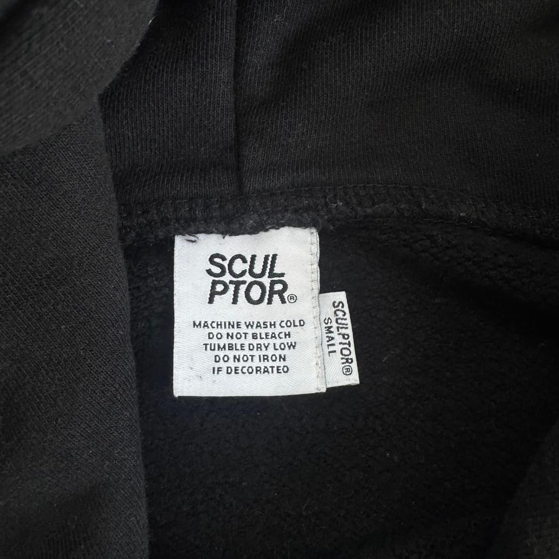 Sculptor 스컬프터 그래픽 블랙 후드티 상품이미지6