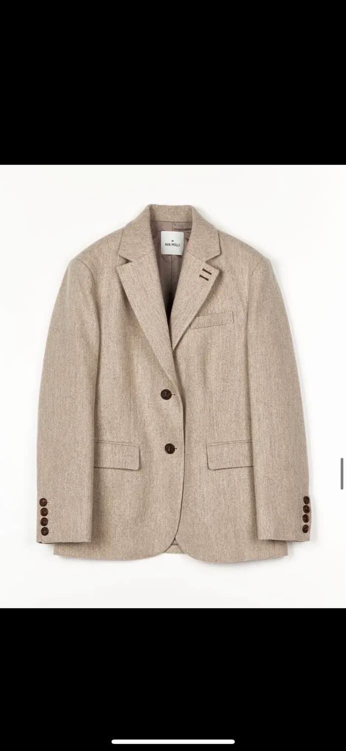 아바몰리 베이지 울 자켓 상품이미지2