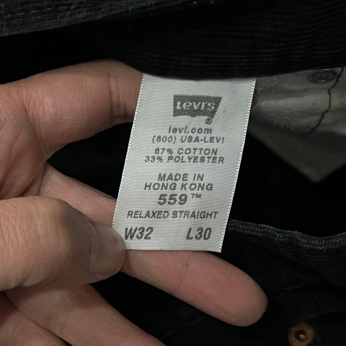  리바이스 559 블랭크탭 코듀로이 팬츠 y15934 상품이미지7