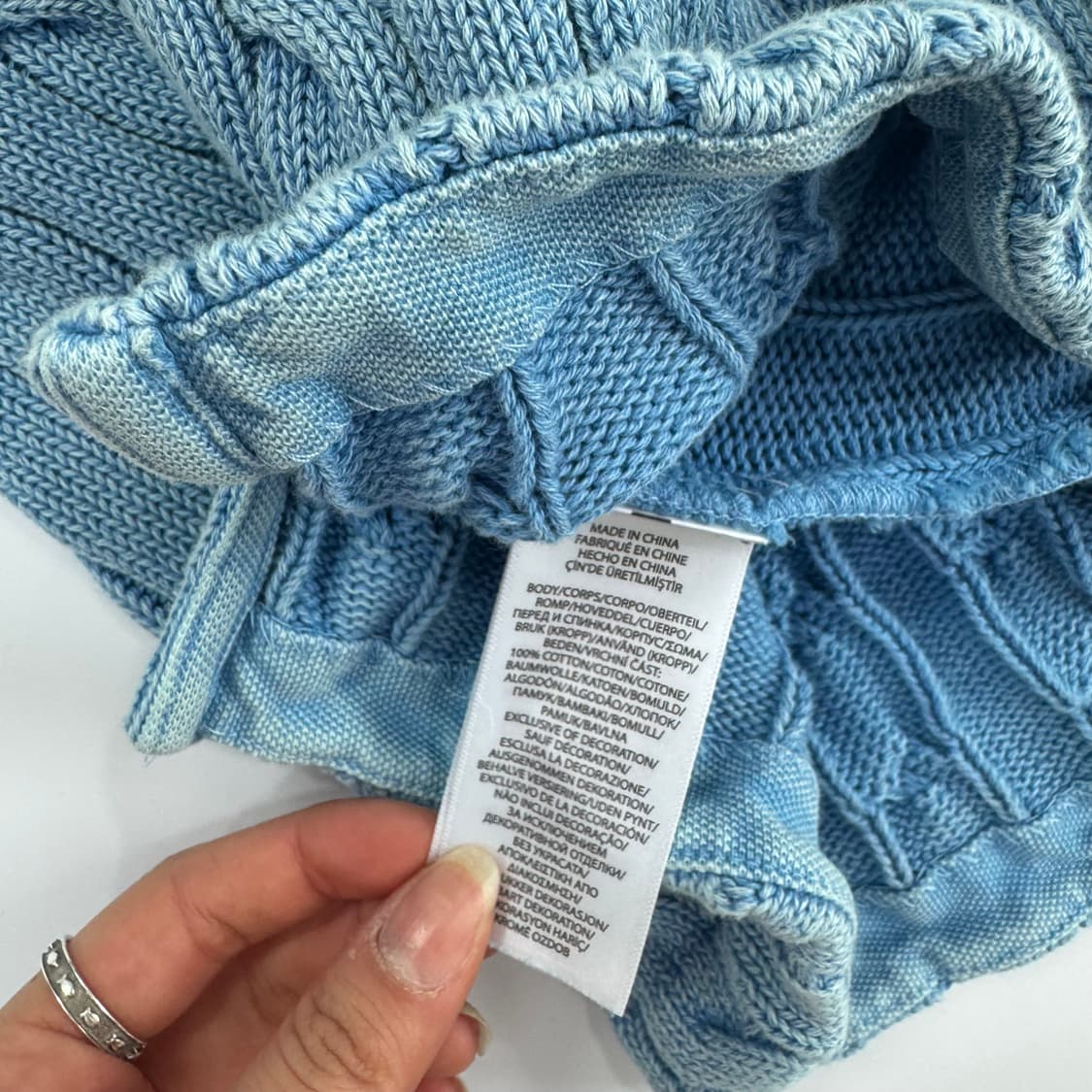 Polo 폴로 네이비 포니 블루 케이블 니트 카라 원피스 상품이미지6