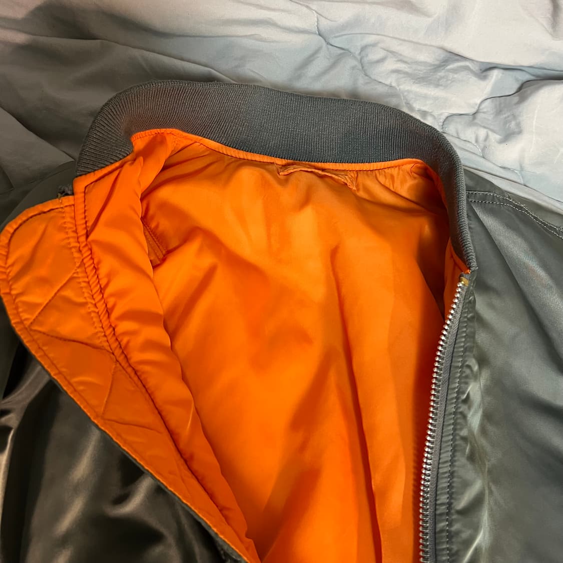 알파인더스트리 ma-1 건메탈 XL 상품이미지4