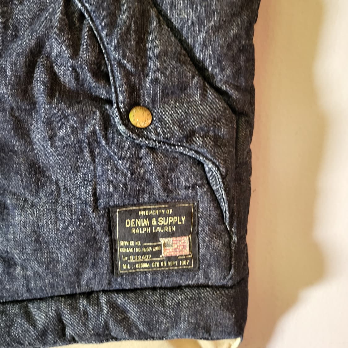 폴로 랄프로렌 데님앤 서플라이 다운 베스트 (XS) 상품이미지3