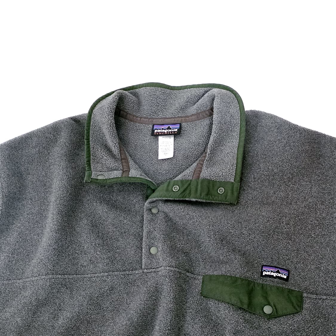 [XL] 파타고니아 신칠라 스냅티 그레이 그린 상품이미지4
