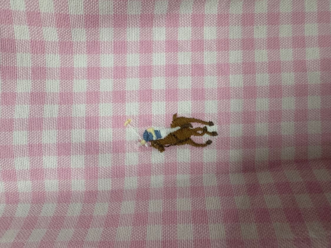 폴로 랄프로렌 핑크 깅엄 체크 셔츠 상품이미지7