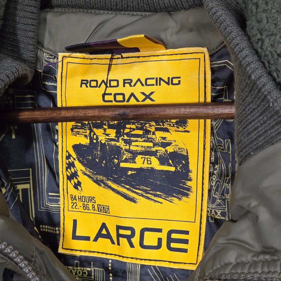 빈티지 카키 하이넥 누빔 항공 점퍼 상품이미지9