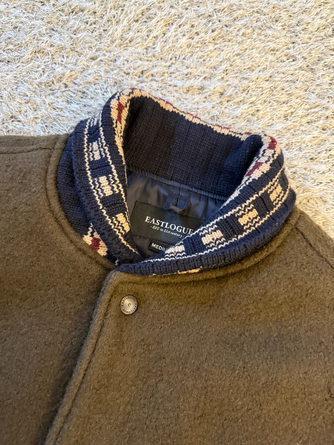 이스트로그 테디 울 블루종 m 상품이미지2