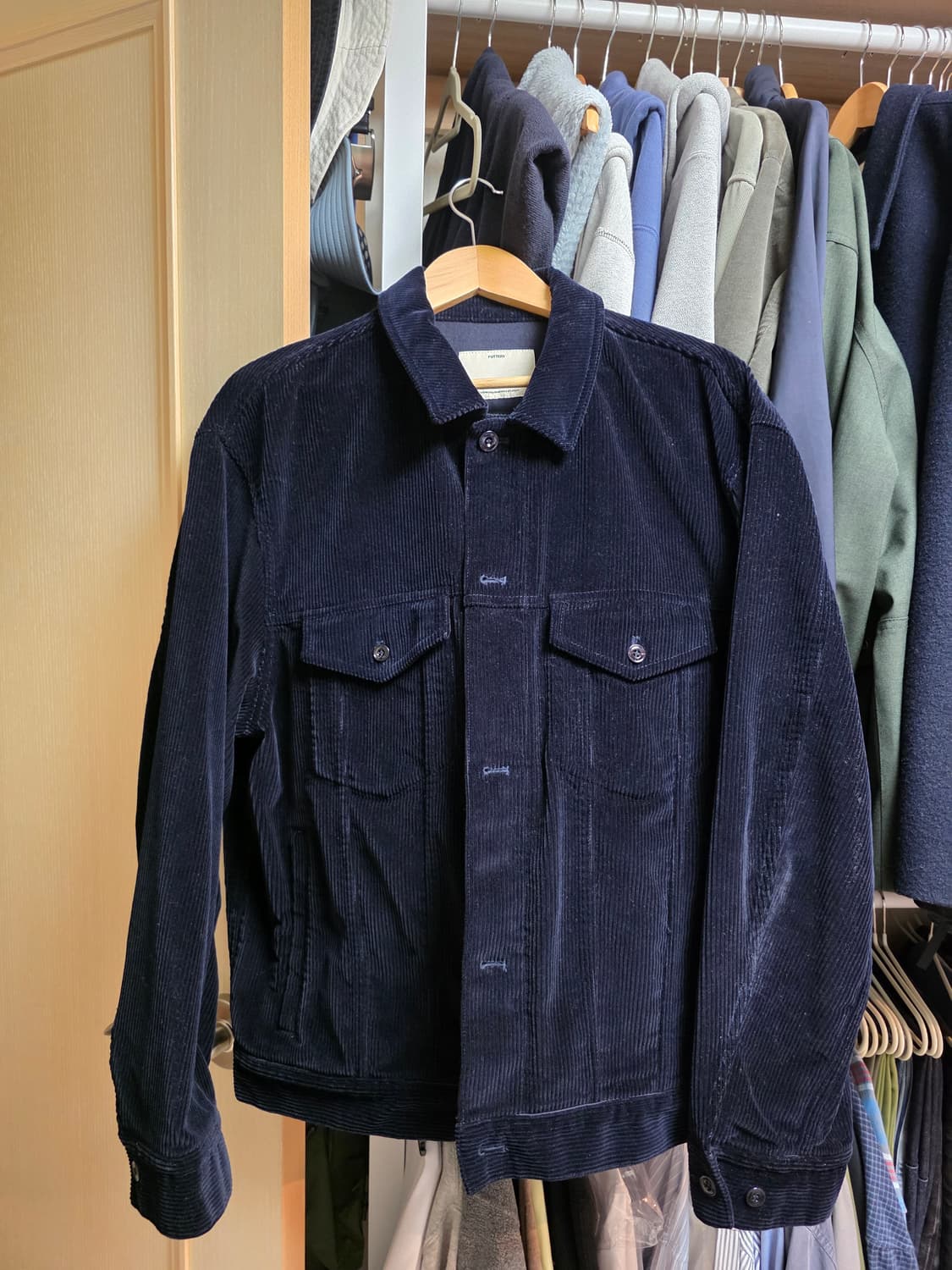 포터리 코듀로이 트러커 자켓 다크네이비 상품이미지1