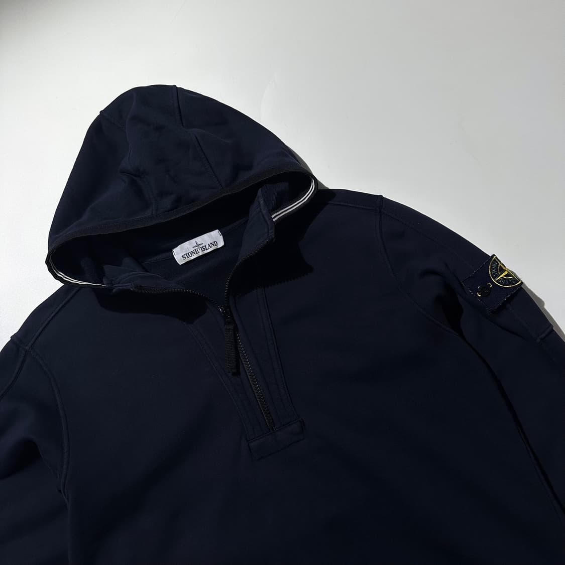 스톤아일랜드 하프집업 아노락 후드 네이비 상품이미지3