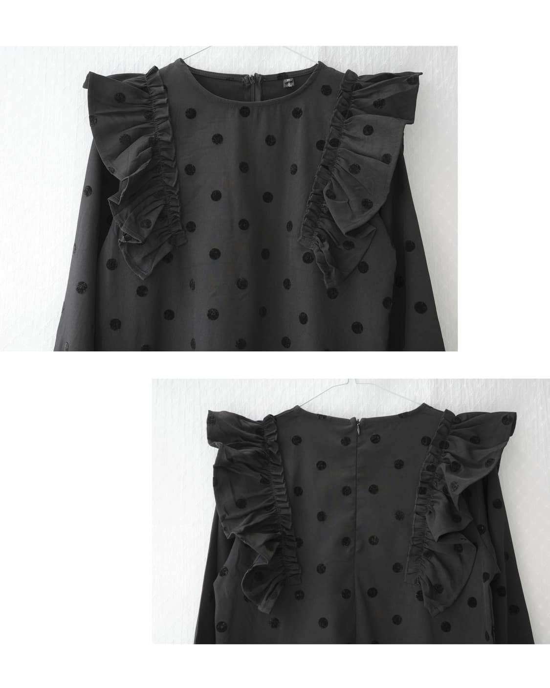 Dot Shirring blouse 상품이미지6