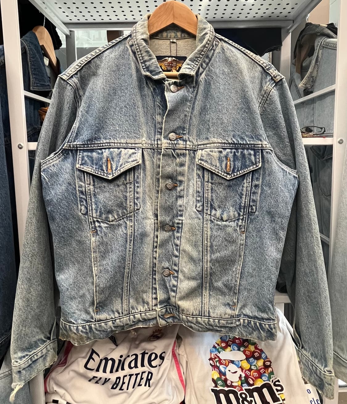 할리데이비슨 데님 자켓 프린팅 청자켓 상품이미지3