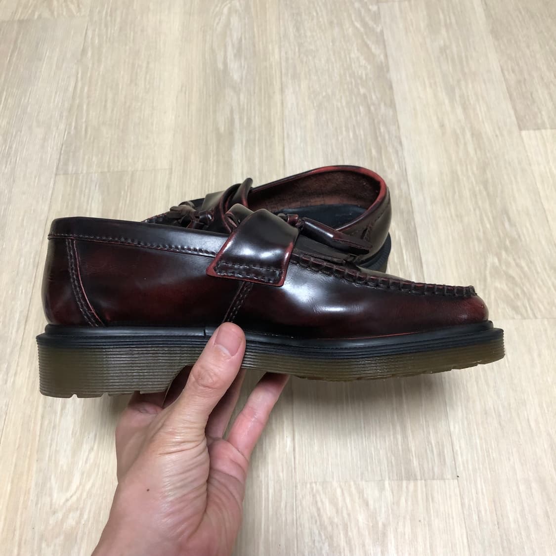 (230) 닥터마틴 Dr.martens 아드리안 태슬 로퍼 버건디 상품이미지6
