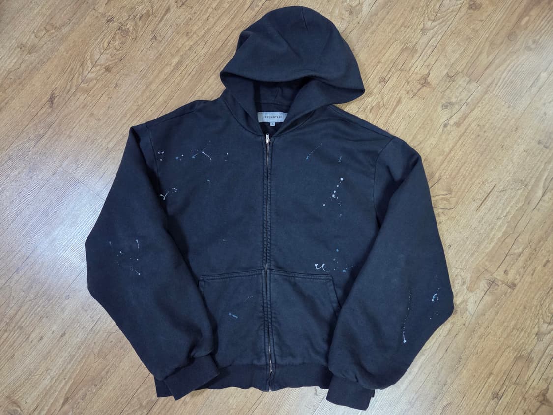 브라운야드 페인팅 후드집업 5사이즈 상품이미지1