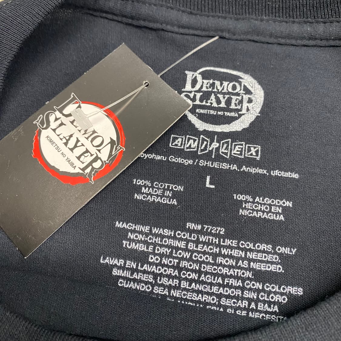 귀멸의칼날 무한성 오피셜 애니메이션 티셔츠 상품이미지3