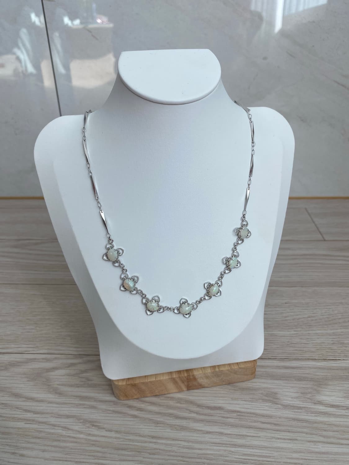 오팔빛 스톤 목걸이 y2k 빈티지 주얼리 상품이미지9