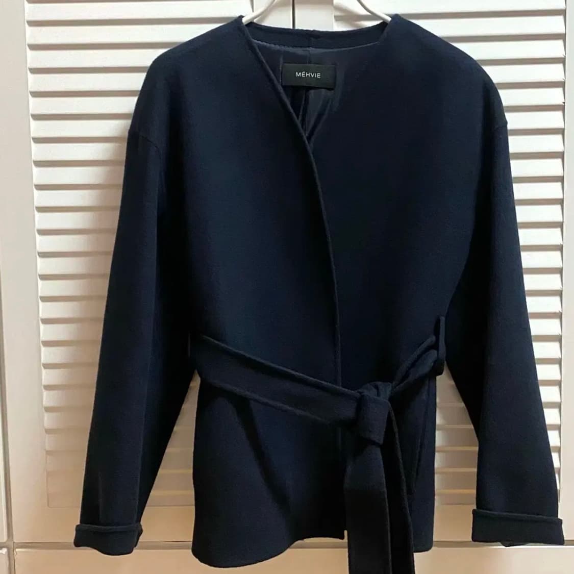 메비 이안 하프코트 블루뉘 상품이미지2