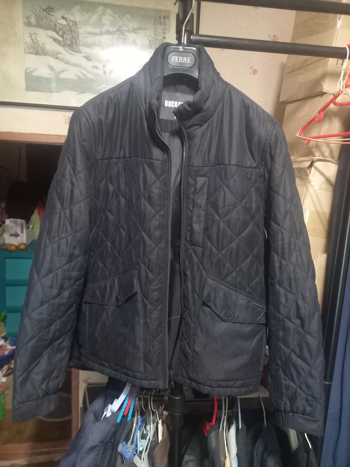 [버커루]퀄팅 점퍼 XL(105)사이즈 네이비 상품이미지10