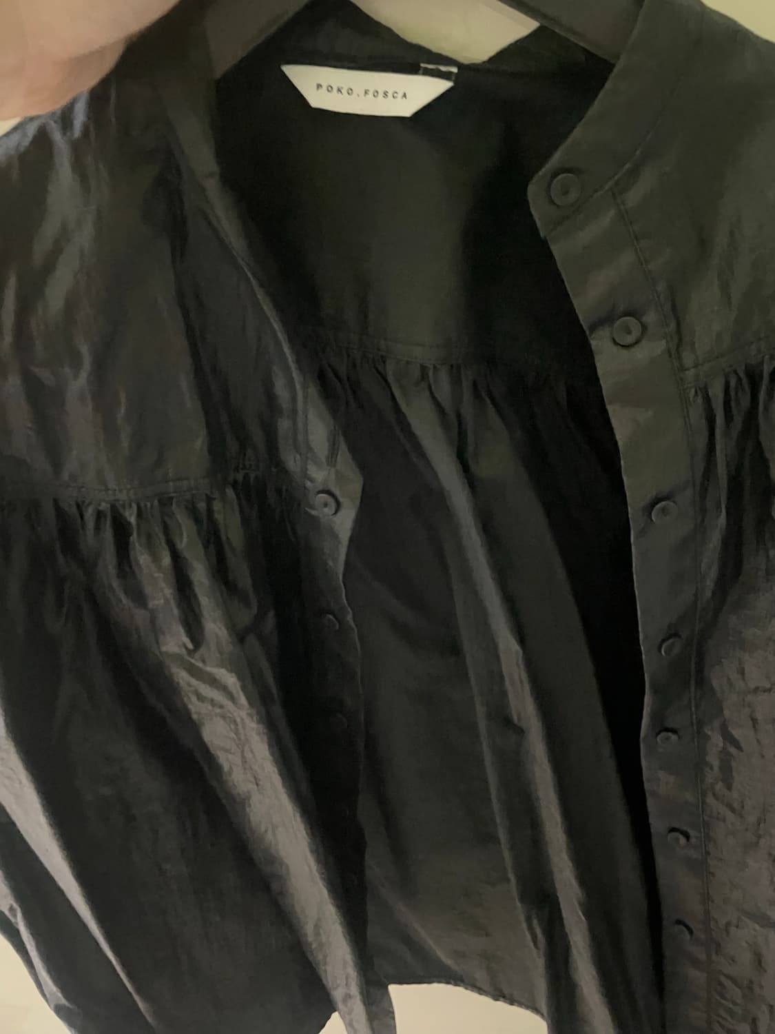 Pokofosca 포코포스카 글로시 버튼 셔츠 상품이미지4