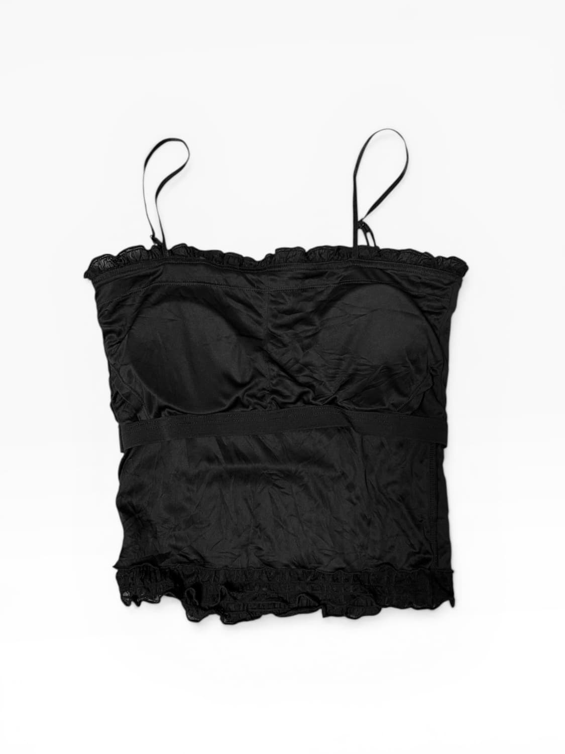 체크 스모크 캡 슬리브리스 상품이미지3