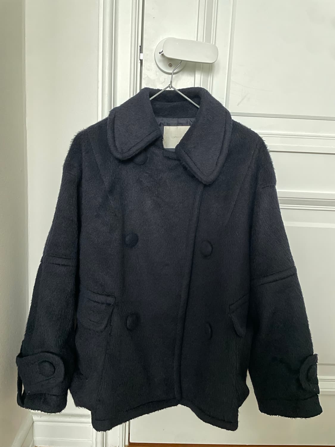 타입서비스웹 하프 코트 네이비 상품이미지4