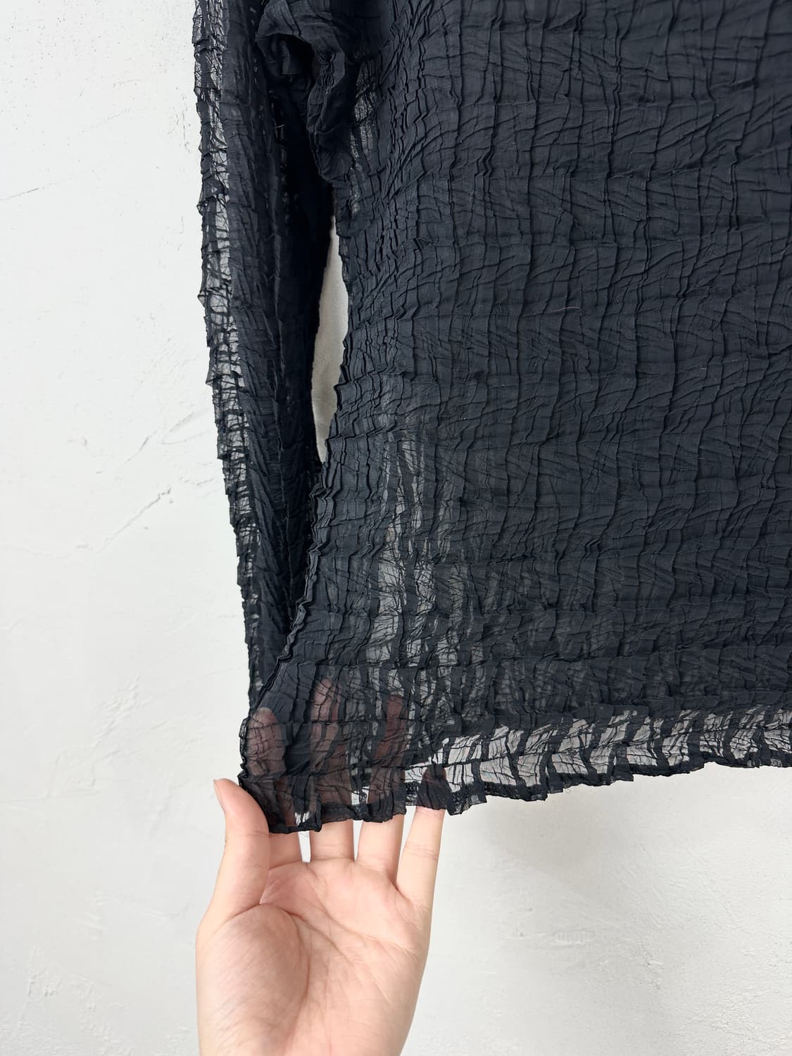 JPN 스퀘어 플리츠 탑 상품이미지3