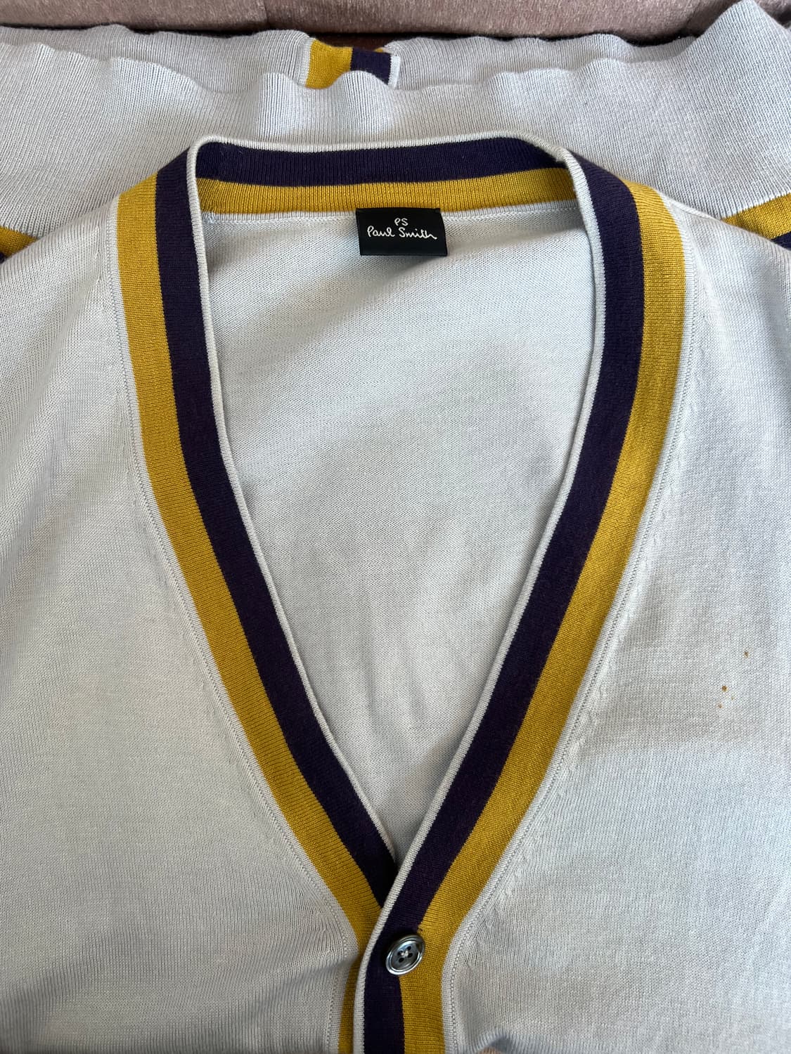 폴스미스 남성 그레이 브이넥가디건 코튼가디건 상품이미지4