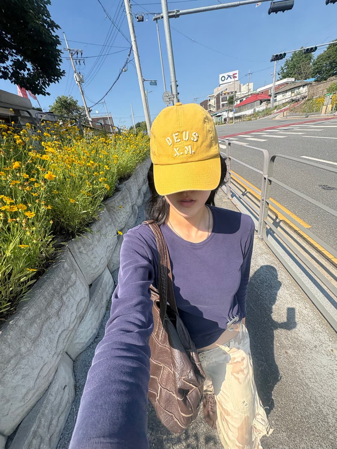 데우스 옐로우 로고캡 상품이미지2