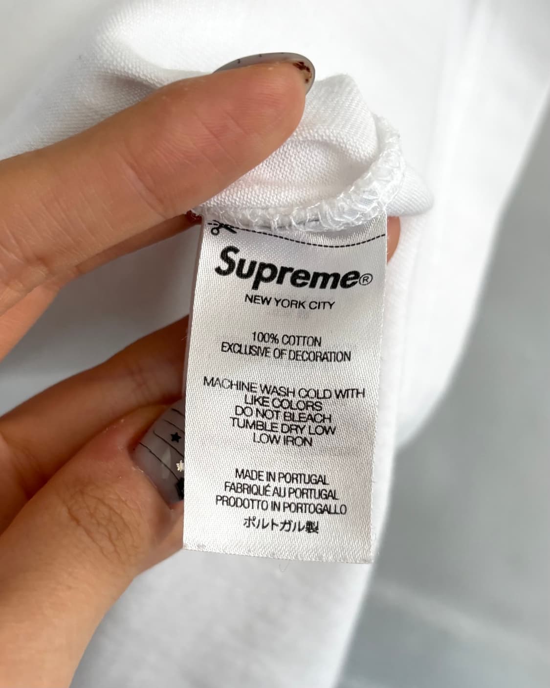 Supreme 슈프림 화이트 컬러 박스로고 티셔츠 상품이미지5