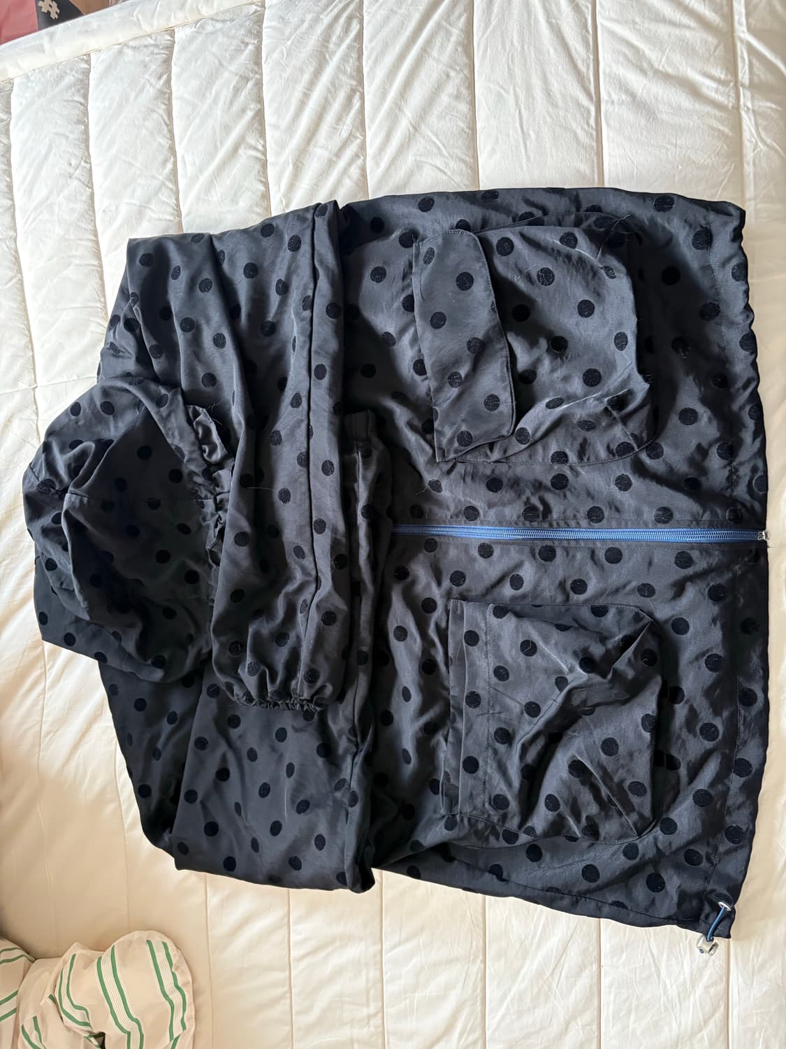 오헤시오 도트 프릴 후드 바람막이 점퍼 상품이미지1