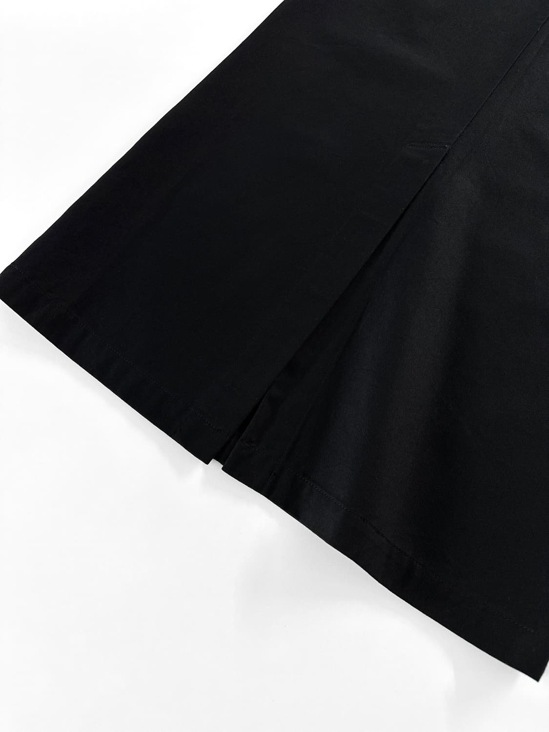 00s 트리콧 꼼데 가르송 블랙 코튼 롱 스커트 상품이미지10