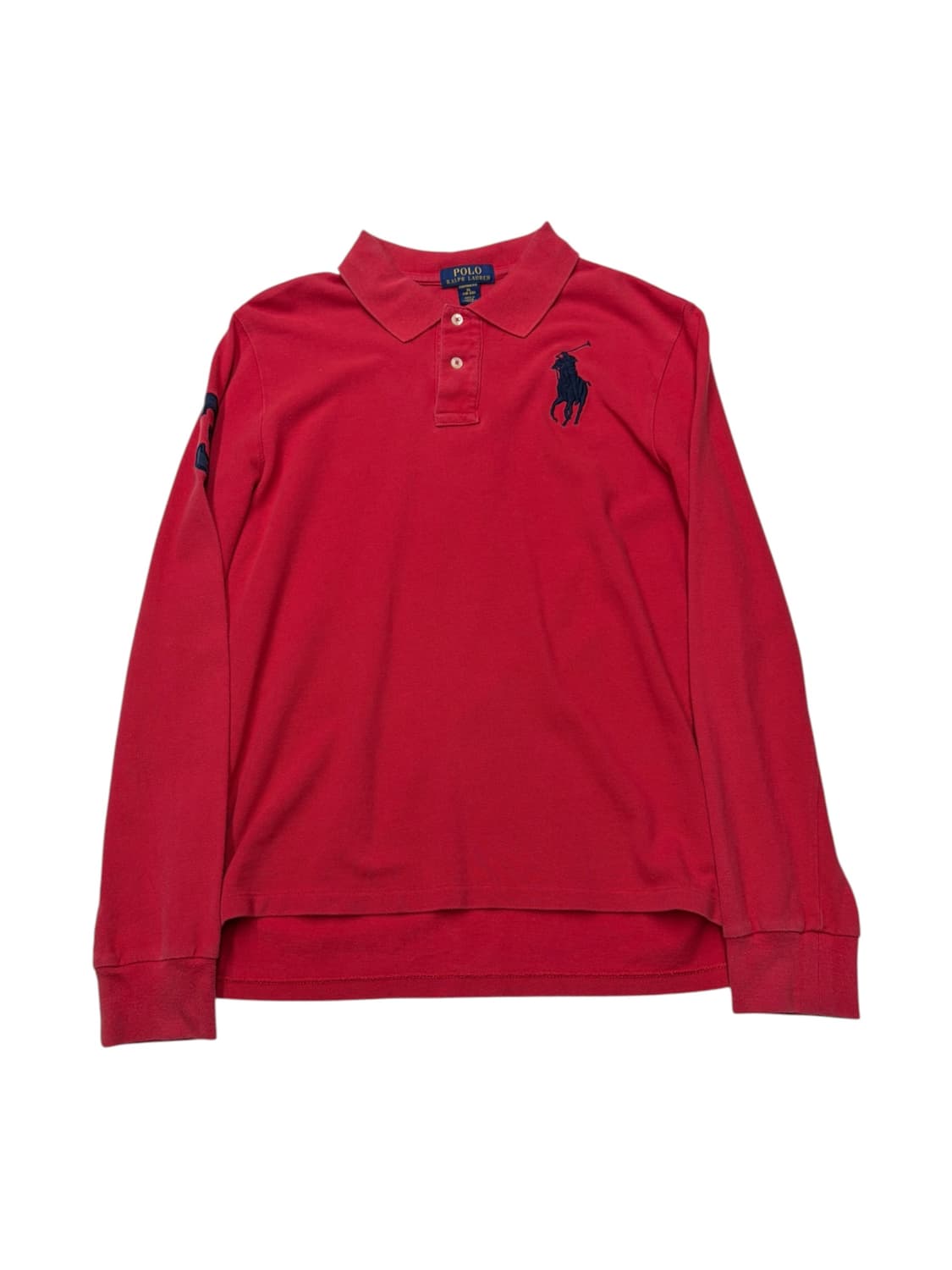 폴로 랄프로렌 긴팔 카라티 레드 빅포니 M  상품이미지1