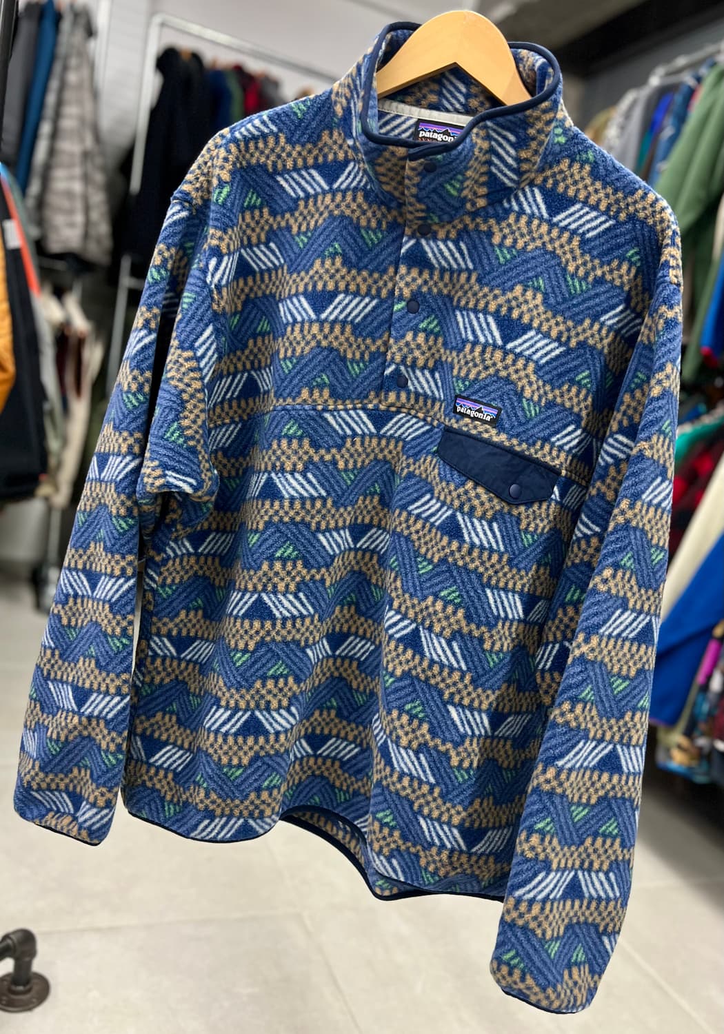 Synchilla Snap-T  Classic Navy 아즈텍  상품이미지4