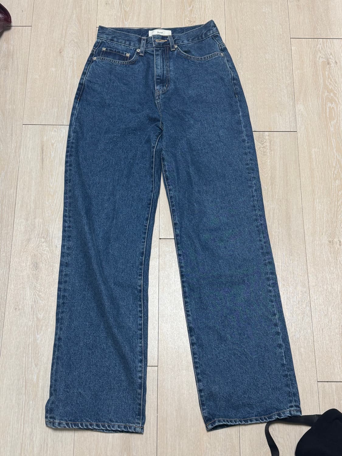 던스트 90s 와이드 데님 청바지 미드블루 상품이미지3