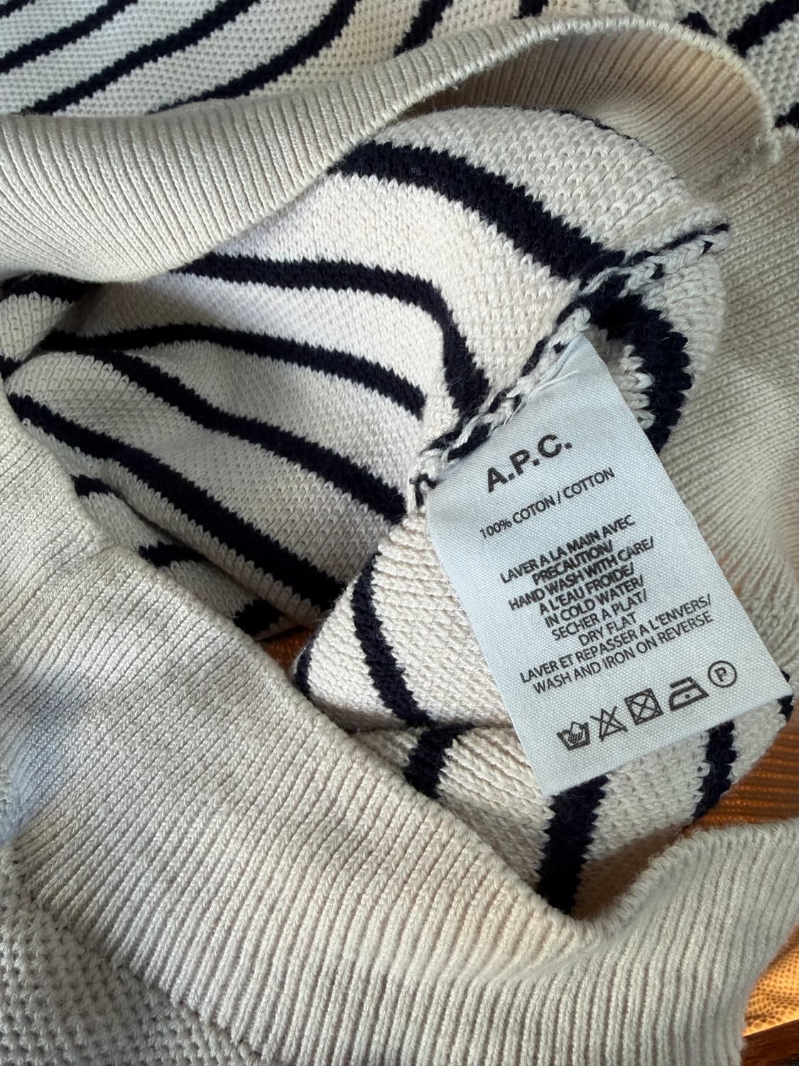 L/ 아페쎄 스트라이프 라운드 니트 상품이미지8