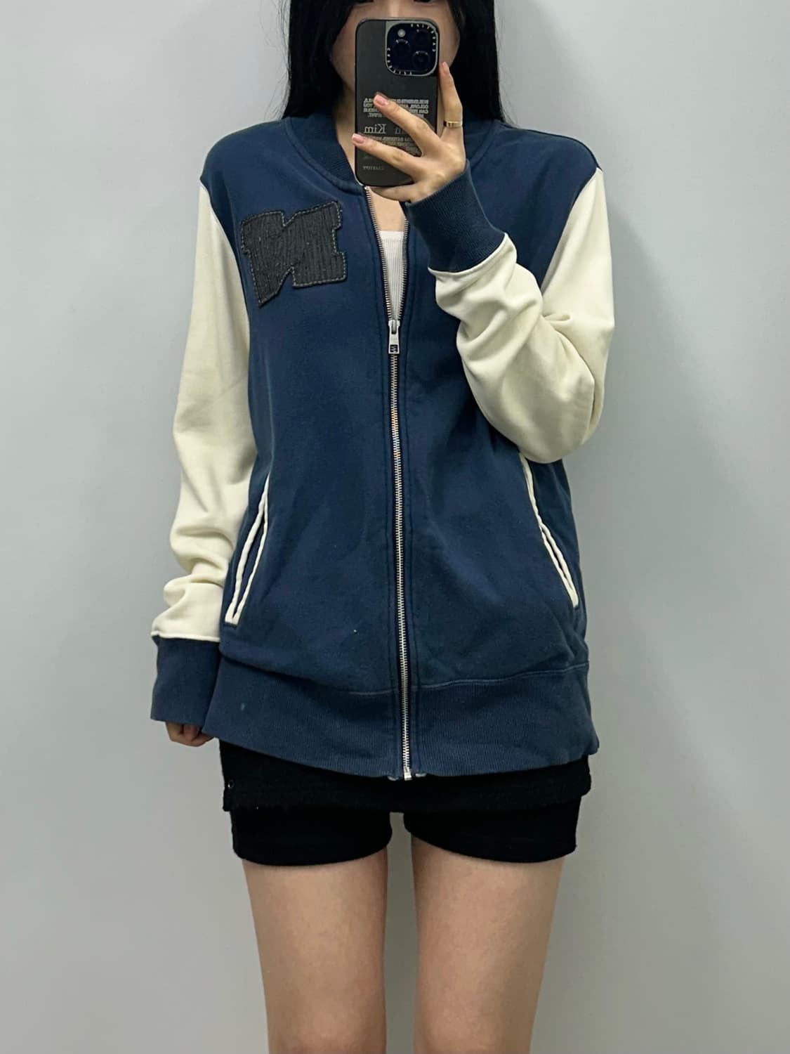 00s 나이키 로고 배색 스타디움 바시티 자켓 상품이미지1