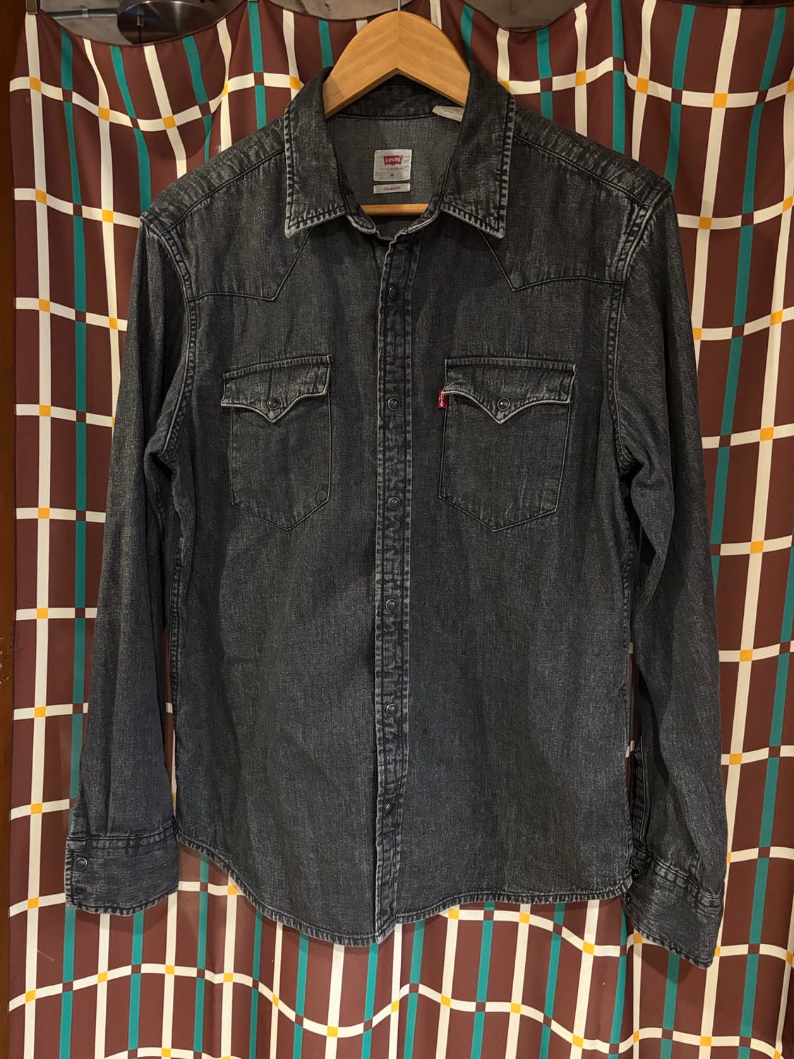 리바이스 블랙 데님 웨스턴 셔츠 상품이미지2