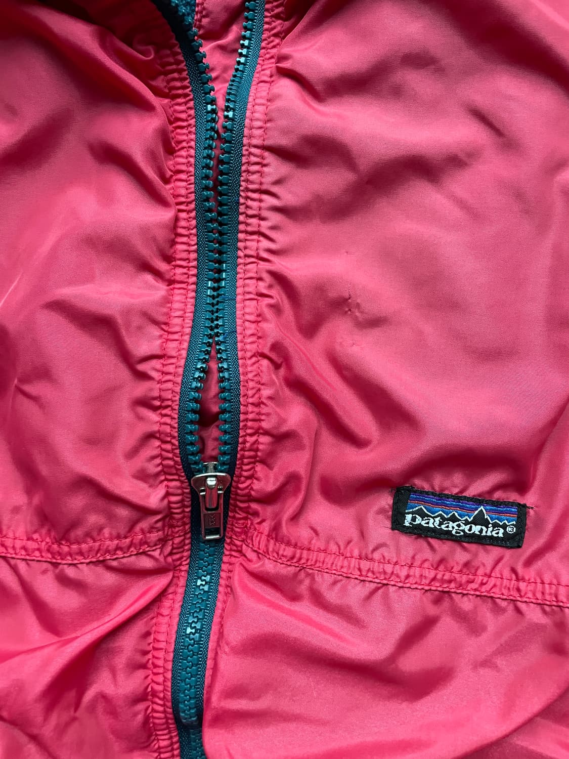 90s 파타고니아 쉘드 신칠라 봄버 자켓 핑크 rare usa 상품이미지5