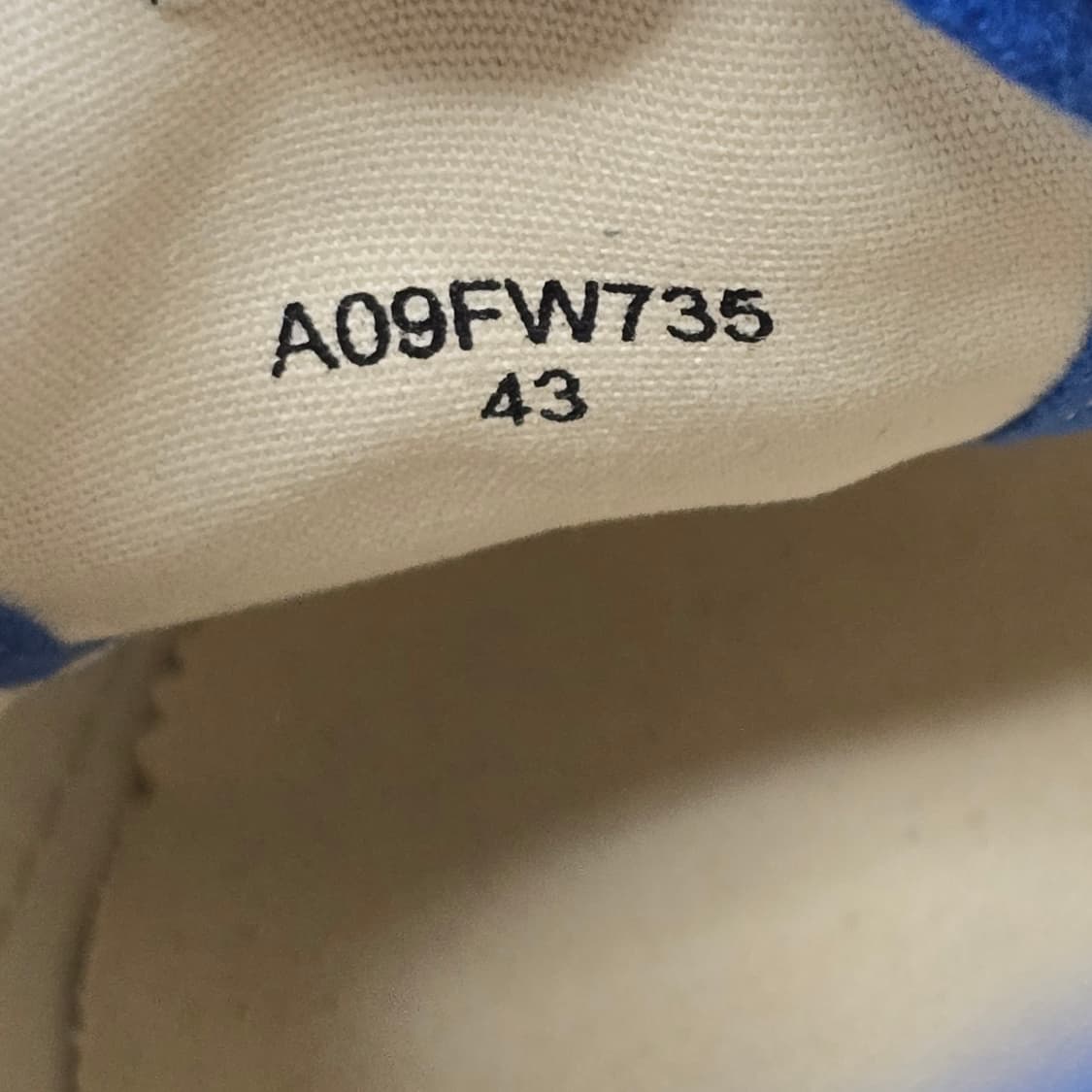 메종 미하라야스히로 베이커 스니커즈 신발 블루 43사이즈 판매 상품이미지8