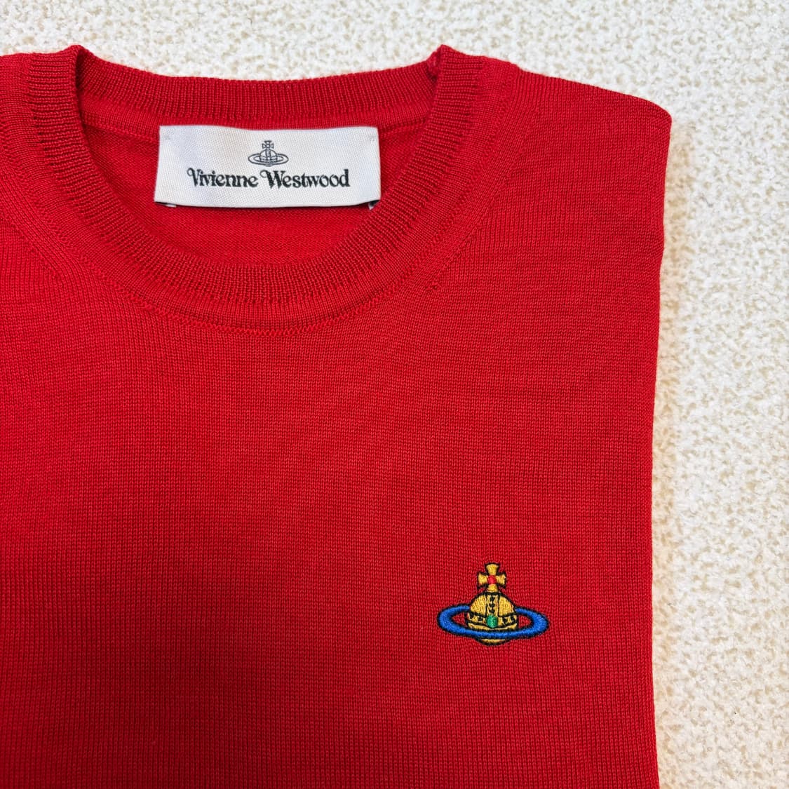 비비안웨스트우드 베아 탑 니트 레드 상품이미지5